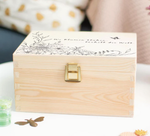 Diese Saatgutbox mit Blumensaatgut aus unbehandeltem Holz ist das perfekte Geschenk für alle Gärtner und Gartenfreunde.