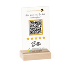 Google Bewertungskarte | Acryl Aufsteller QR-Code