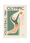 Poster Volleyball | Olympia Vintage Tokio