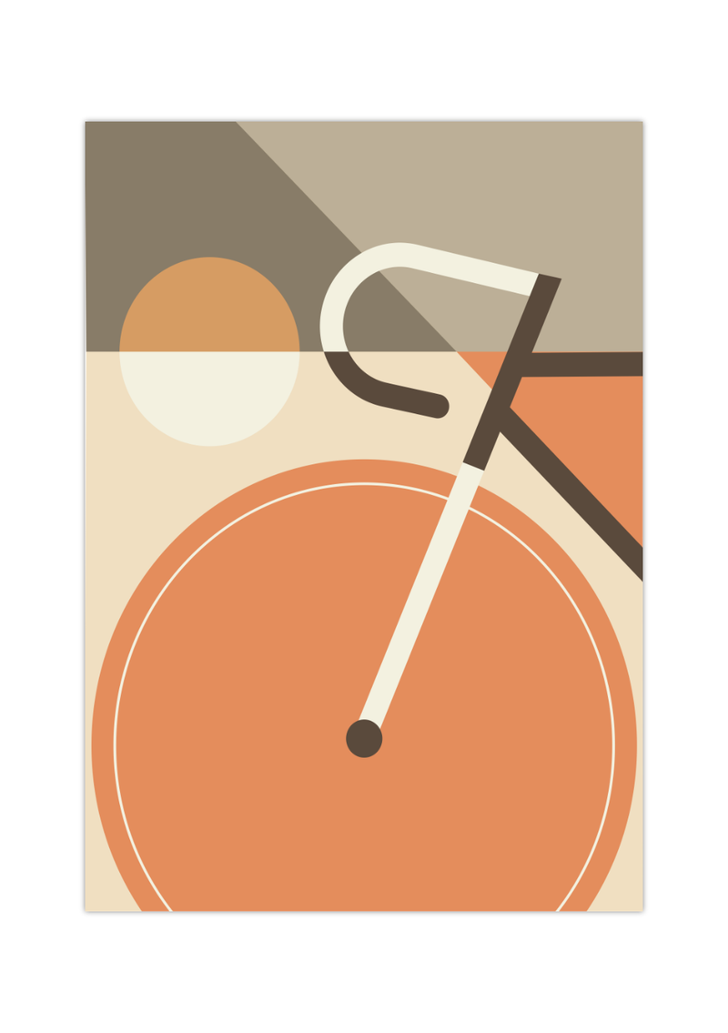Fahrrad Bauhaus Poster | Vintage Mid-Century Stil