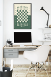 Poster Schachbrett | Bild Schach