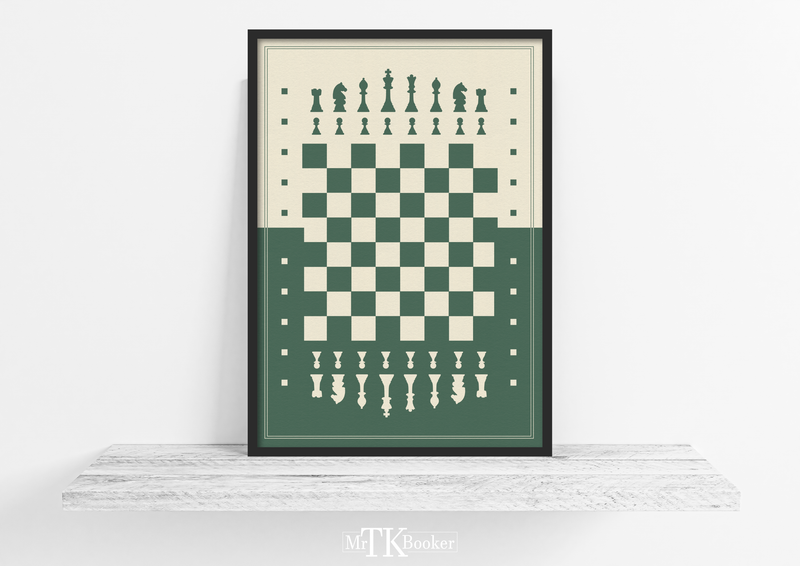 Poster Schachbrett | Bild Schach