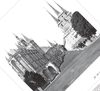 Dieses Poster zeigt dir in Schwarz Weiß eine Fotografie des Doms der Landeshauptstadt Erfurt in Thüringen. 